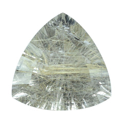 GOLDEN RUTILE QUARTZ CONCAVE CUT TRILLION 14MM 8.40 Cts.
