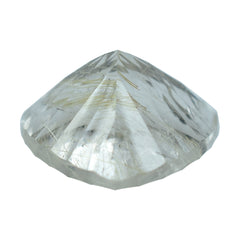 GOLDEN RUTILE QUARTZ CONCAVE CUT TRILLION 14MM 8.40 Cts.