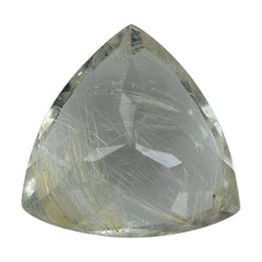 GOLDEN RUTILE QUARTZ CUT TRILLION 14MM 8.18 Cts.