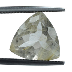 GOLDEN RUTILE QUARTZ CUT TRILLION 14MM 8.18 Cts.