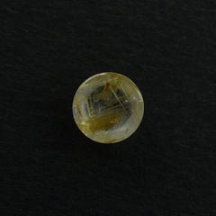 GOLDEN RUTILE QUARTZ PLAIN ROUND CAB 5MM 0.49 Cts.
