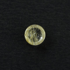 GOLDEN RUTILE QUARTZ PLAIN ROUND CAB 4MM 0.26 Cts.