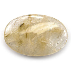 GOLDEN RUTILE QUARTZ LENTIL OVAL 61X40MM 237.45 Cts.