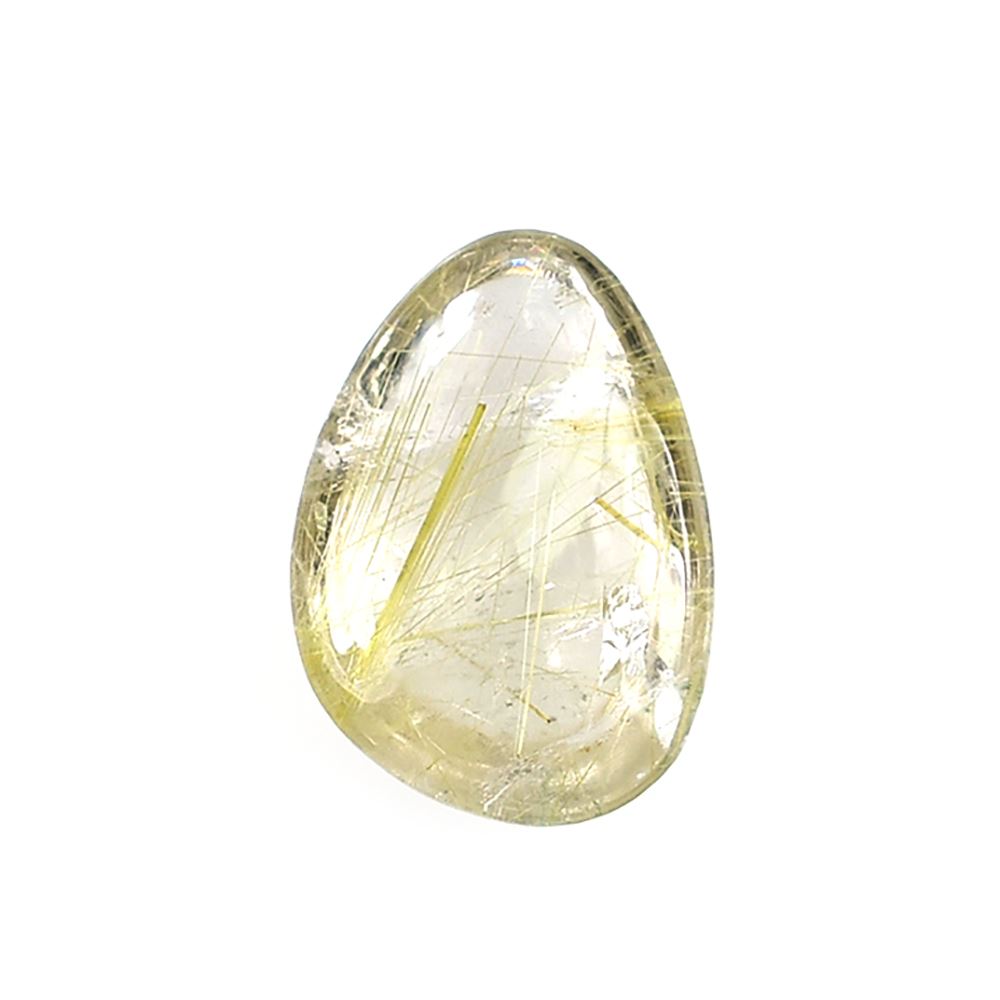 GOLDEN RUTILE QUARTZ PEARISH CAB 11.50X8MM 2.70 Cts.