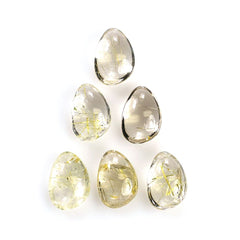 GOLDEN RUTILE QUARTZ PEARISH CAB 11.50X8MM 2.70 Cts.