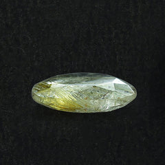 GOLDEN RUTILE QUARTZ BOTH SIDE TABLE CUT TRILLIANISH 12X11MM 3.33 Cts.