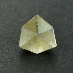 GOLDEN RUTILE QUARTZ CUT FANCY TRILLION 12X12 MM 4.39 Cts.