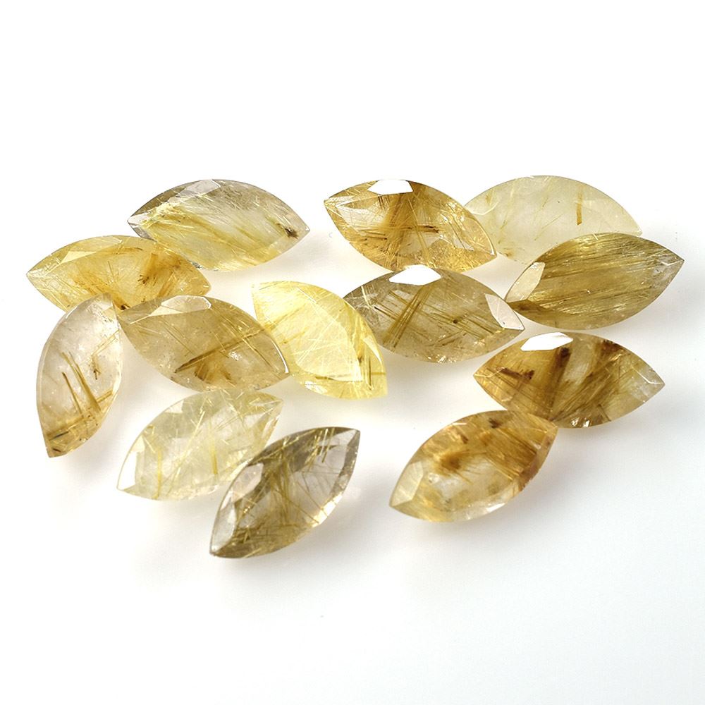 GOLDEN RUTILE QUARTZ CUT MARQUISE (GOLDEN RUTILES)(2ND) 17.80X8.90 MM 5.31 Cts.