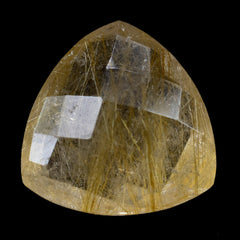GOLDEN RUTILE QUARTZ BRIOLETTE TRILLION 14MM 7.85 Cts.