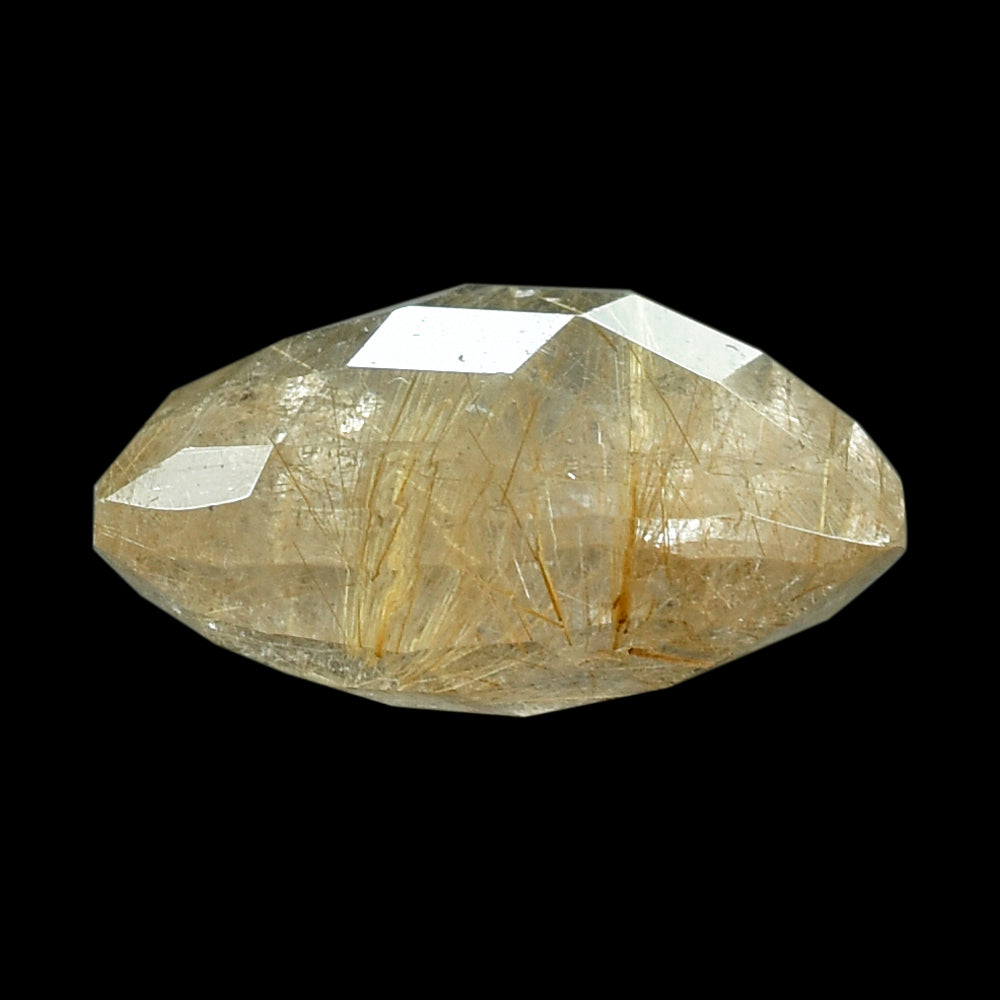 GOLDEN RUTILE QUARTZ BRIOLETTE TRILLION 14MM 7.85 Cts.