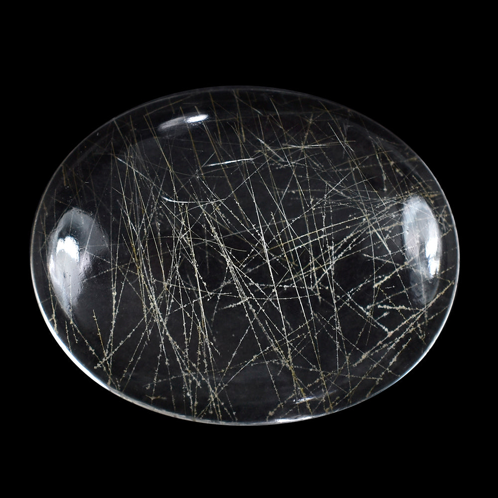GOLDEN RUTILE QUARTZ OVAL CAB 24X19MM 18.35 Cts.
