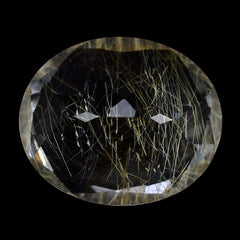 GOLDEN RUTILE QUARTZ CUT OVAL 12X10MM 4.45 Cts.