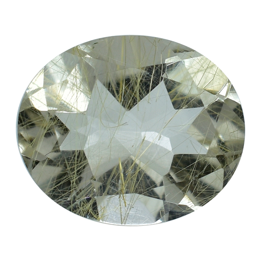 GOLDEN RUTILE QUARTZ CUT OVAL 12X10MM 4.45 Cts.