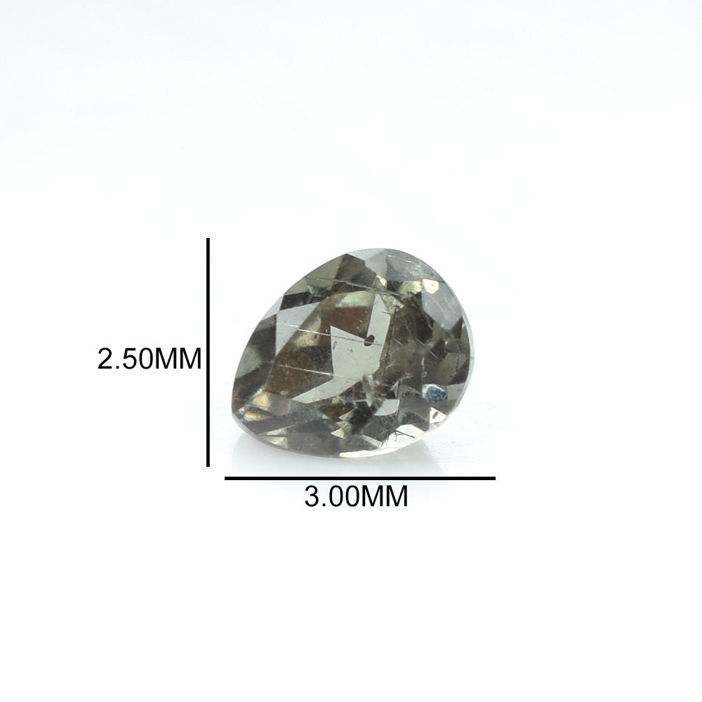 GARNET COLOR CHANGE CUT PEAR (AA/CLEAN) 3.00X2.50 MM 0.13 Cts.