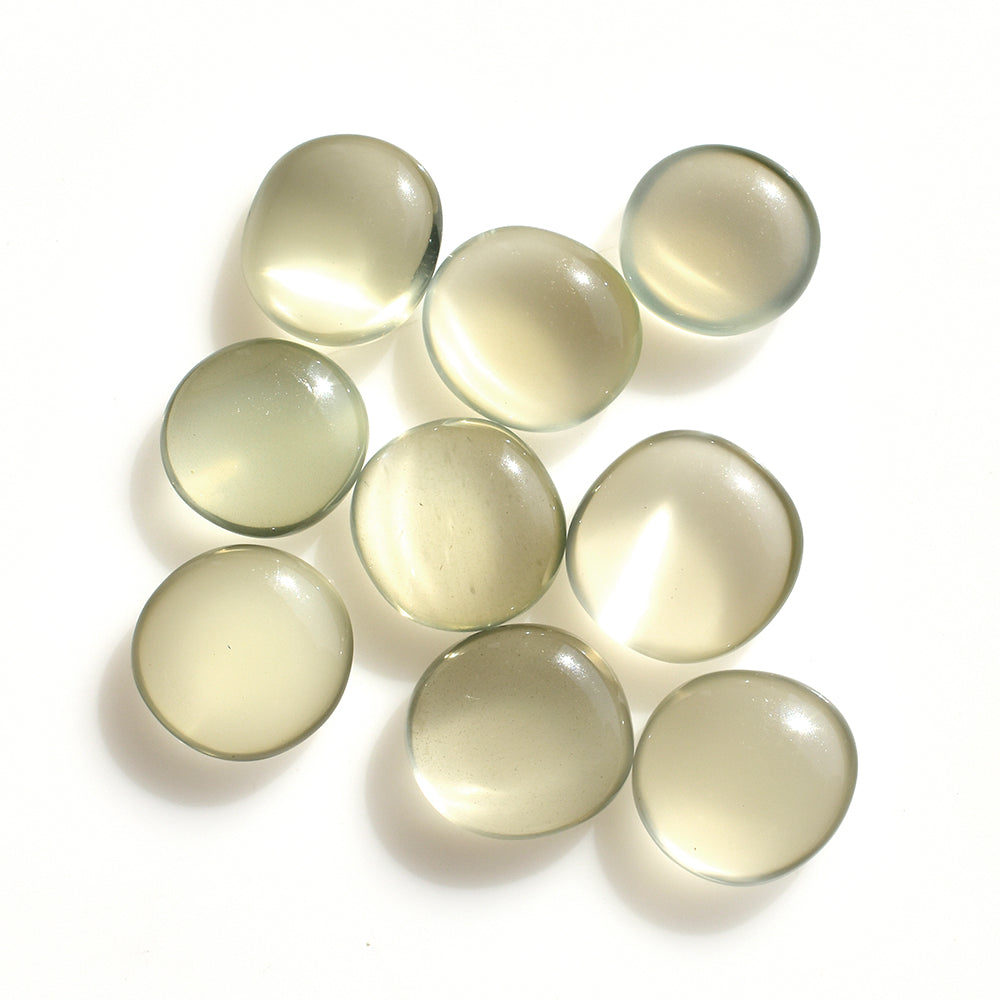 GREEN MOONSTONE PLAIN ROUNDISH 8.50-10MM 2.61 Cts.