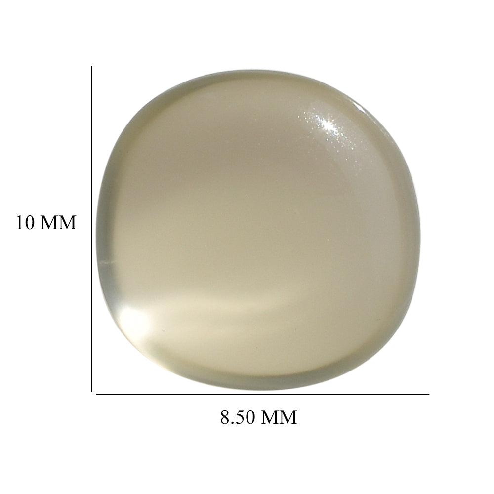 GREEN MOONSTONE PLAIN ROUNDISH 8.50-10MM 2.61 Cts.