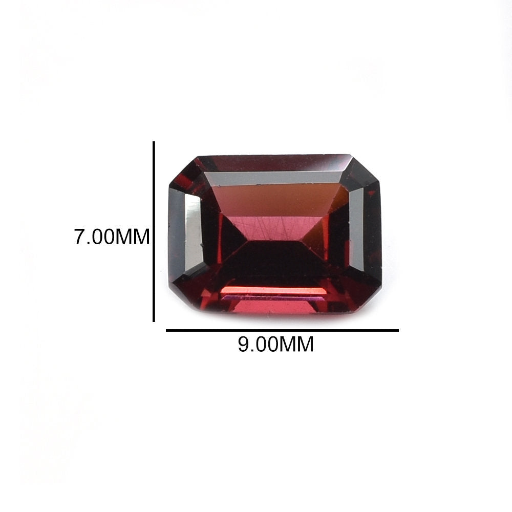 GARNET OPEN RED STEP CUT OCTAGON (OPEN/CLEAN) 9.00X7.00 MM 2.87 Cts.