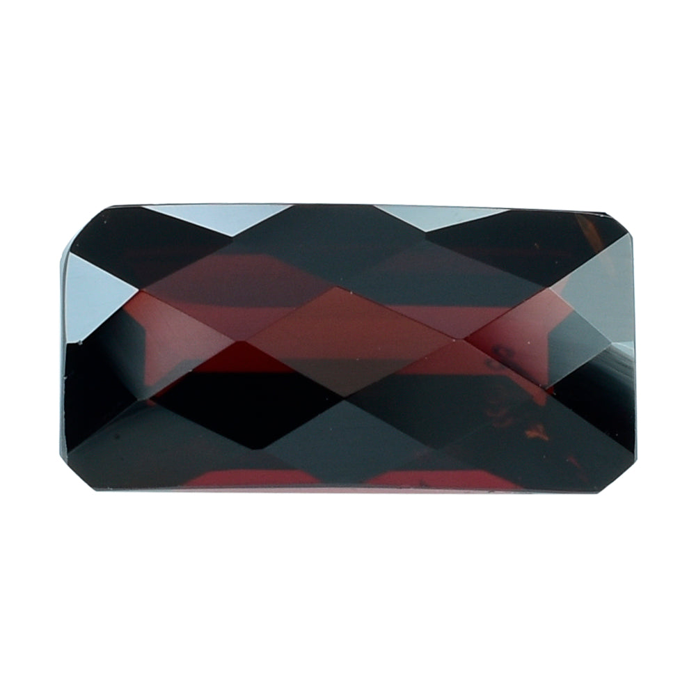 DARK RED GARNET CHECKER CUT OCTAGON 14X7MM 4.82 Cts.