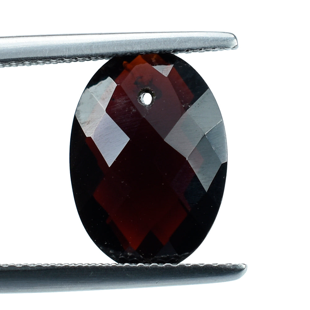 RED GARNET BRIOLETTE (FULL DRILL) OVAL 14X10MM 5.74 Cts.
