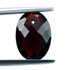 RED GARNET BRIOLETTE (FULL DRILL) OVAL 14X10MM 5.74 Cts.