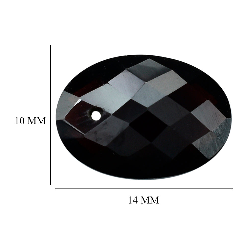 RED GARNET BRIOLETTE (FULL DRILL) OVAL 14X10MM 5.74 Cts.