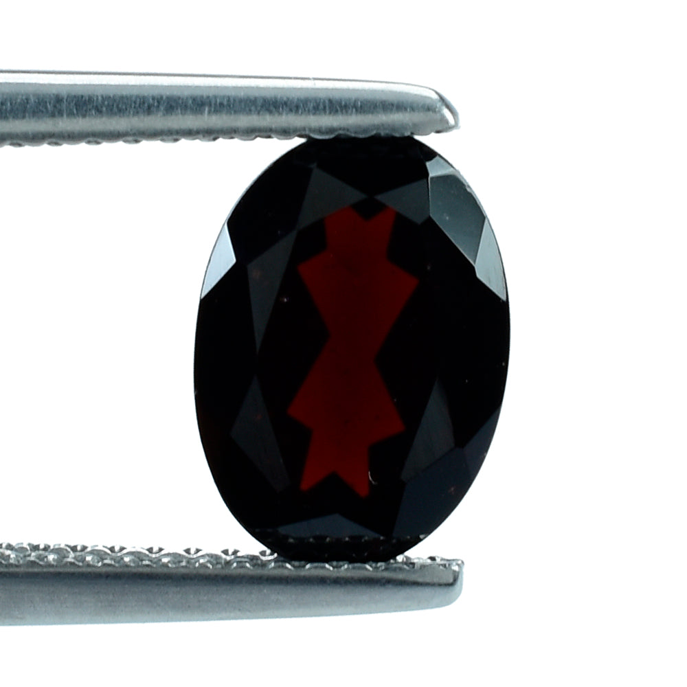 DARK RED GARNET CUT OVAL 10X7MM 2.34 Cts.