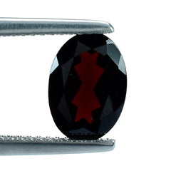 DARK RED GARNET CUT OVAL 10X7MM 2.34 Cts.