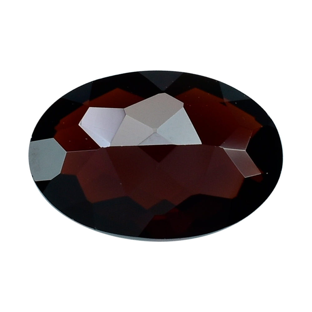 DARK RED GARNET CHECKER CUT OVAL 11X8MM 2.62 Cts.