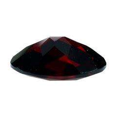 DARK RED GARNET CHECKER CUT OVAL 11X9MM 3.43 Cts.