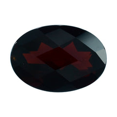 DARK RED GARNET CHECKER CUT OVAL 10X7MM 2.13 Cts.