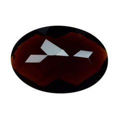 DARK RED GARNET CHECKER CUT OVAL 10X7MM 2.13 Cts.
