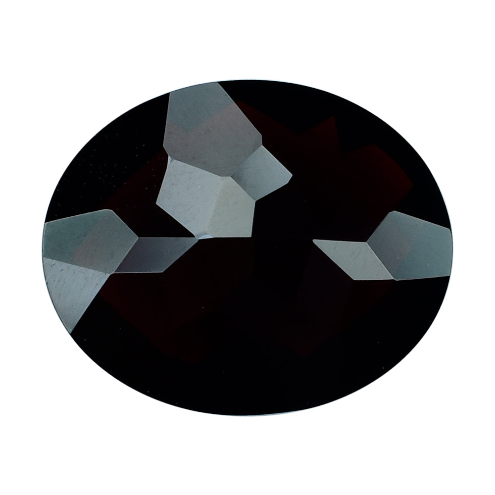 DARK RED GARNET CHECKER CUT OVAL 14.50X12MM 8.07 Cts.
