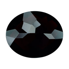 DARK RED GARNET CHECKER CUT OVAL 14.50X12MM 8.07 Cts.