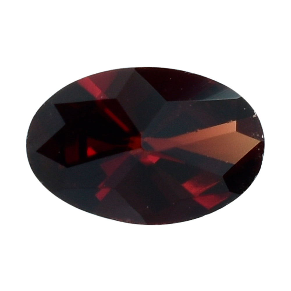 DARK RED GARNET STAR CUT OVAL 6X4MM 0.48 Cts.
