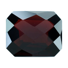 DARK RED GARNET CHECKER CUT OCTAGON 12X10MM 5.37 Cts.