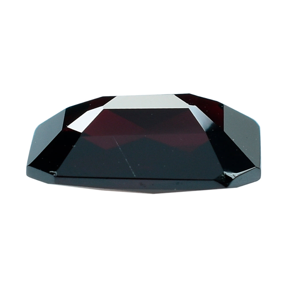 DARK RED GARNET CHECKER CUT OCTAGON 12X10MM 5.37 Cts.