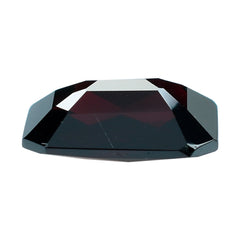 DARK RED GARNET CHECKER CUT OCTAGON 12X10MM 5.37 Cts.