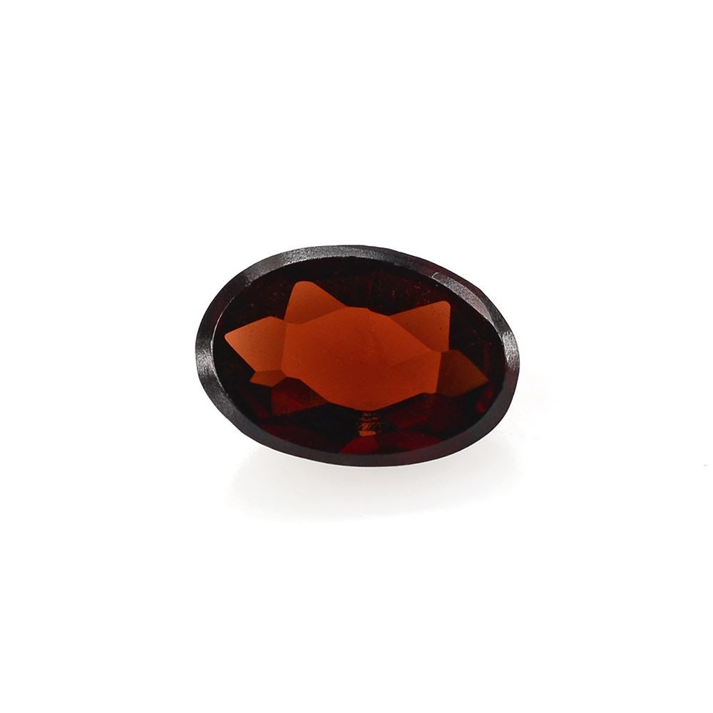 DARK RED GARNET ROSE CUT OVAL CAB 6X4MM 0.53 Cts.