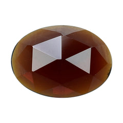 DARK RED GARNET ROSE CUT OVAL CAB 7X5MM 0.92 Cts.