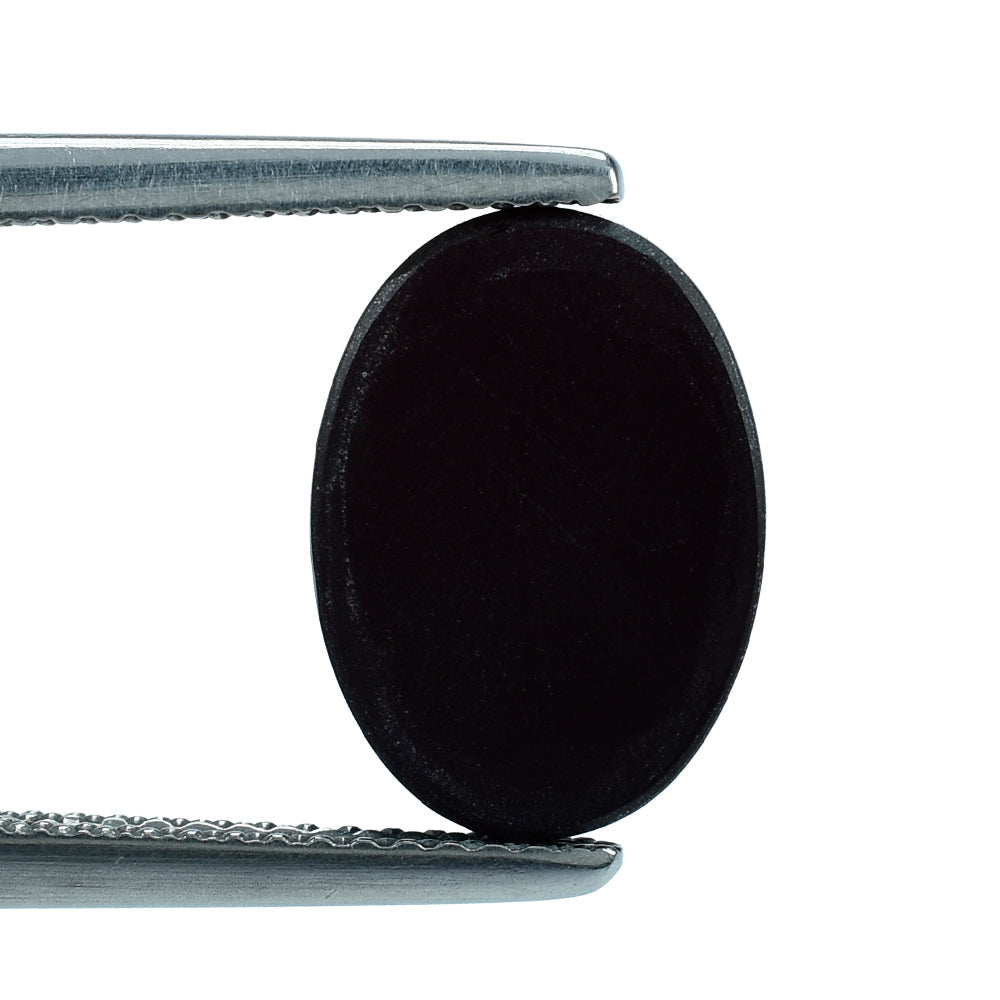 DARK RED GARNET FROSTED OVAL PLATE 12.50X9 MM 6.69 Cts.