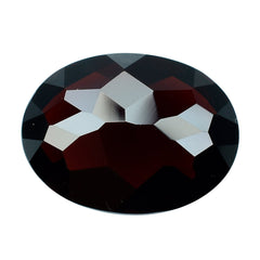 DARK RED GARNET CHECKER CUT OVAL 12X9MM 4.25 Cts.