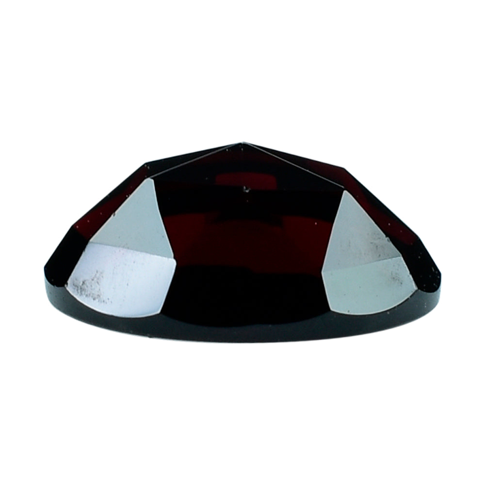 DARK RED ROSE CUT OVAL CAB 10X8MM 3.18 Cts.