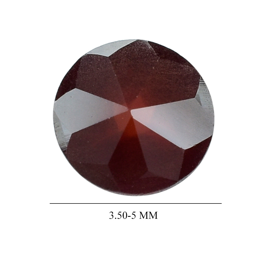 DARK RED GARNET STAR CUT ROUND 3.50-5MM 0.38 Cts.