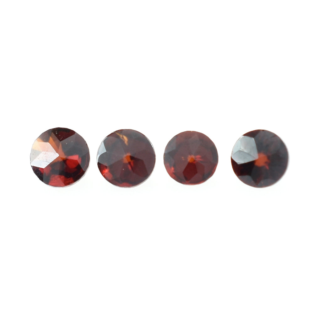 DARK RED GARNET STAR CUT ROUND 3MM 0.13 Cts.
