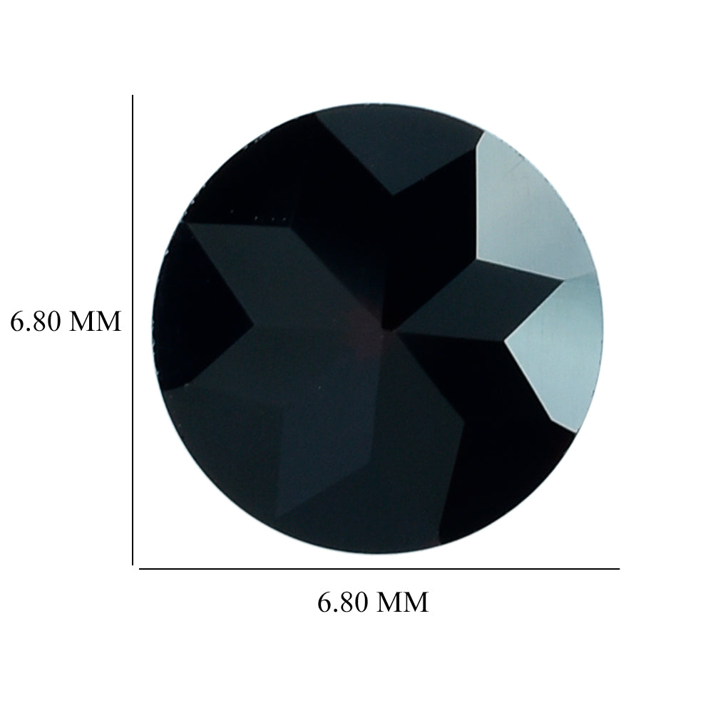 DARK RED GARNET STAR CUT ROUND CAB 6.80MM 1.36 Cts.