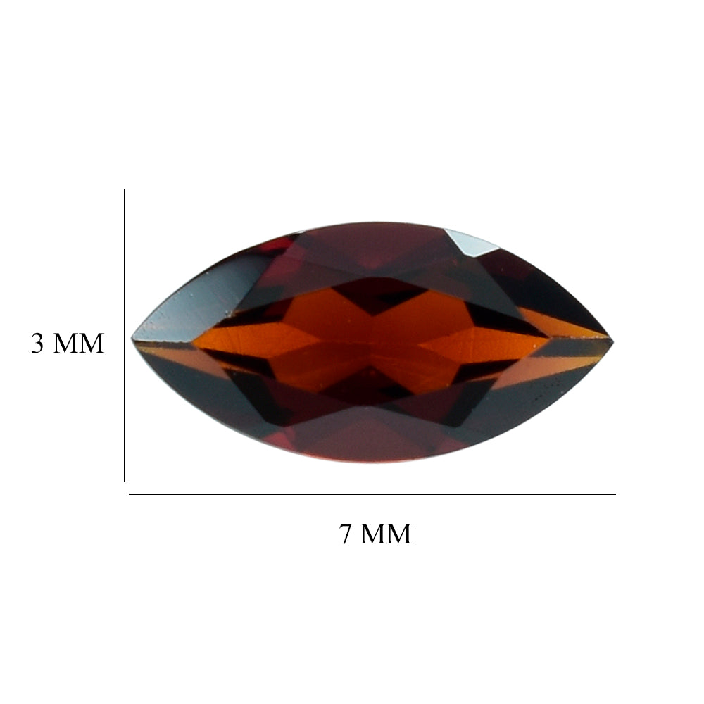 DARK RED GARNET CUT MARQUISE 7X3.50MM 0.44 Cts.