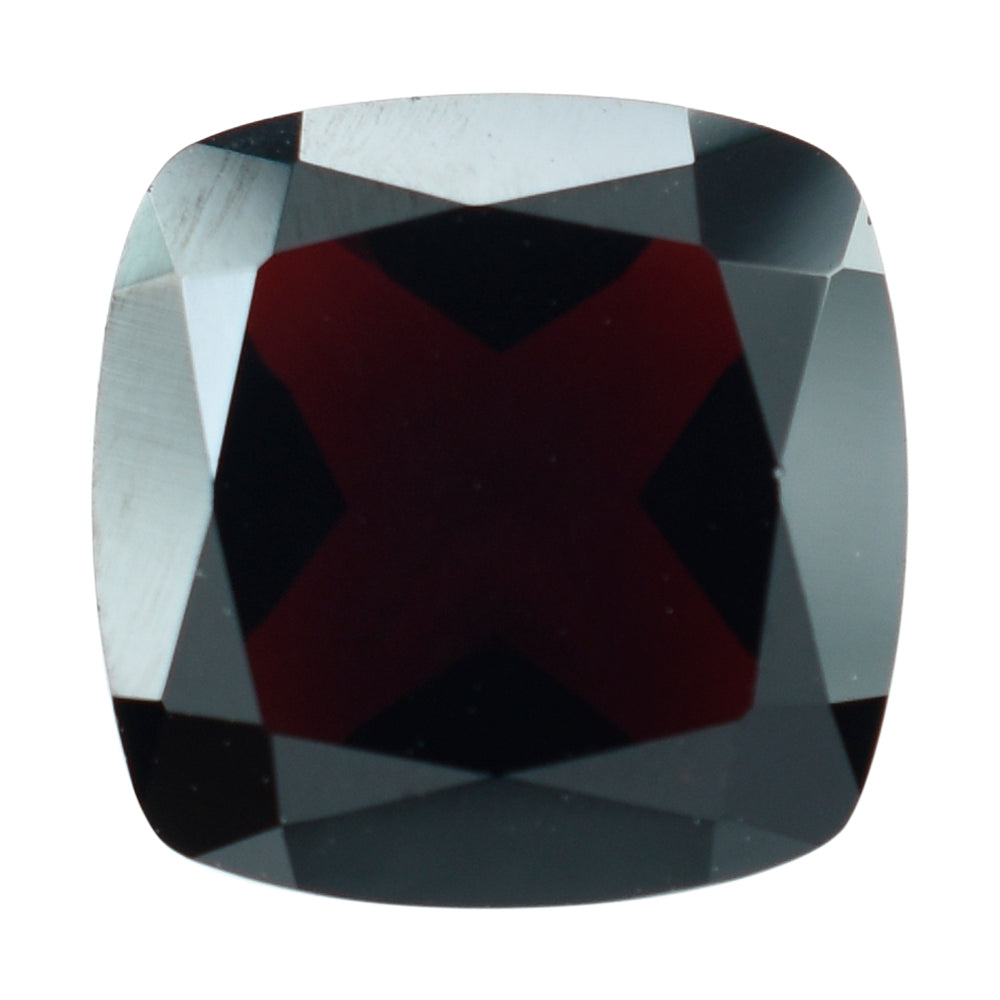DARK RED GARNET CUT CUSHION 12MM 7.18 Cts.