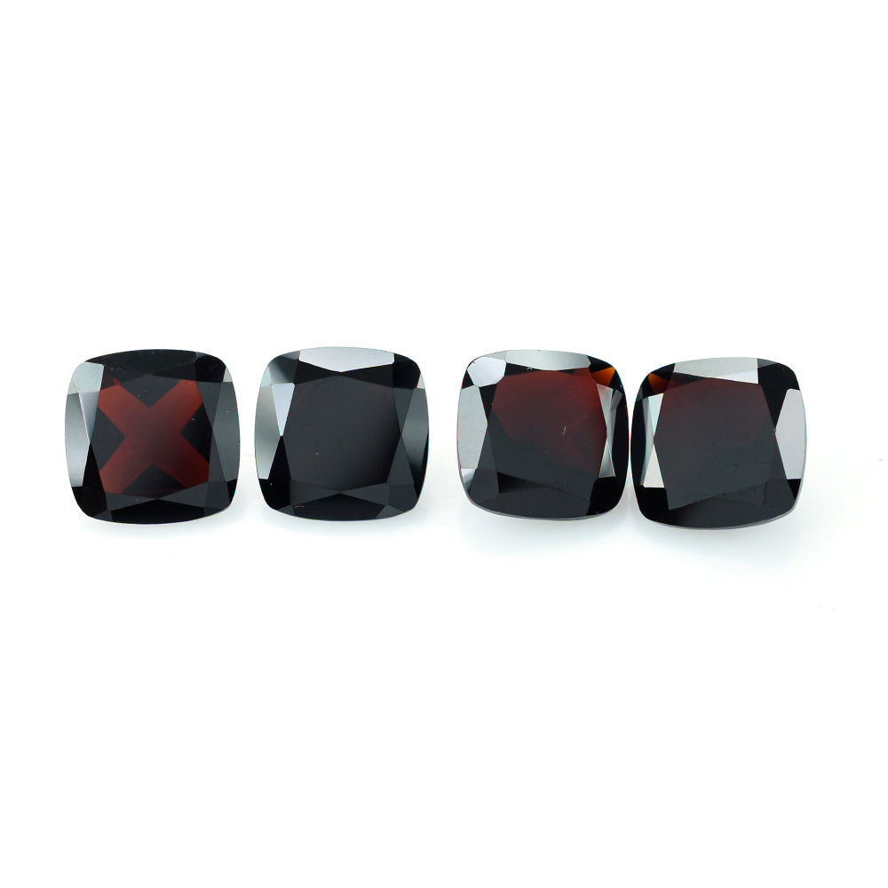 DARK RED GARNET CUT CUSHION 12MM 7.18 Cts.