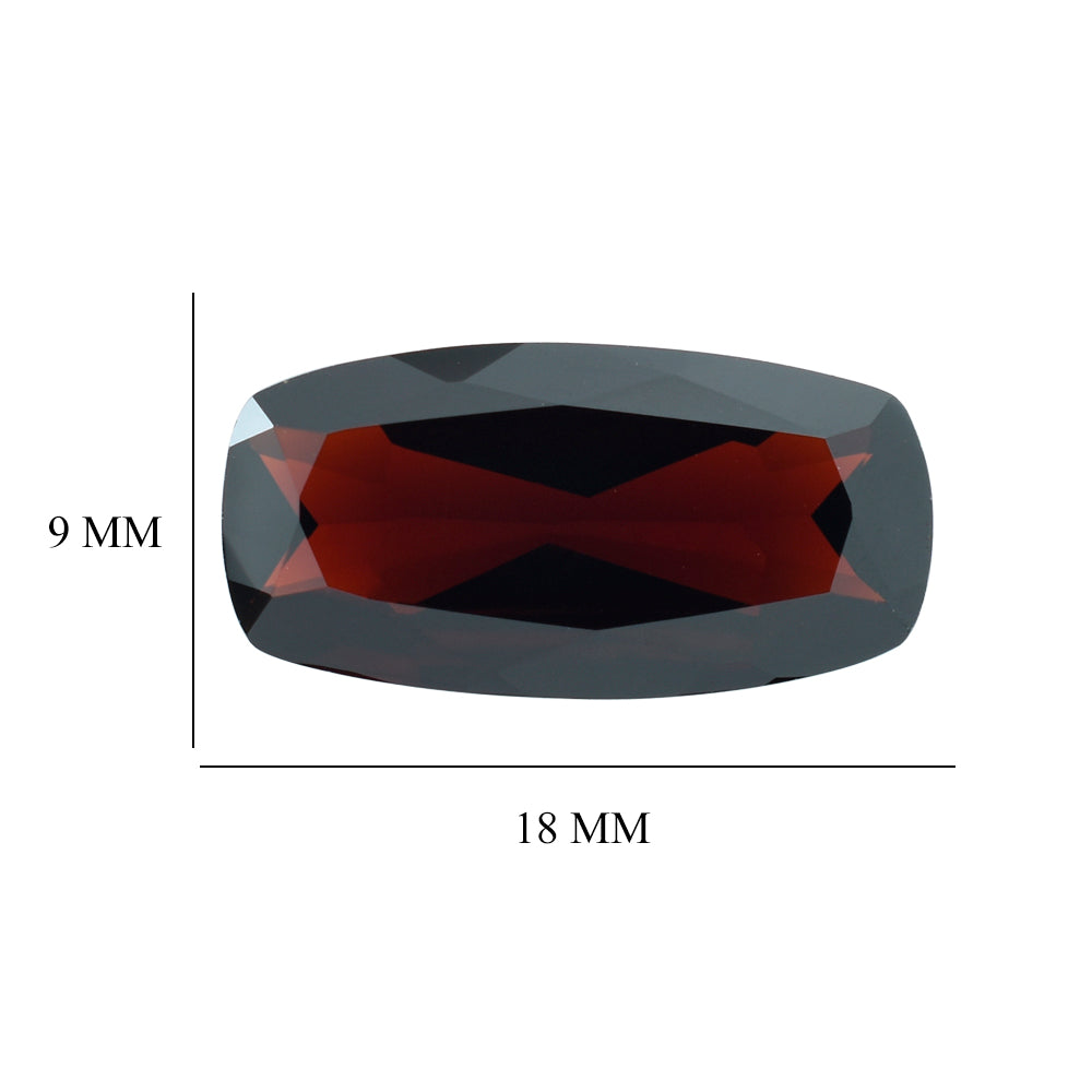 DARK RED GARNET CUT CUSHION 18X9MM 6.79 Cts.