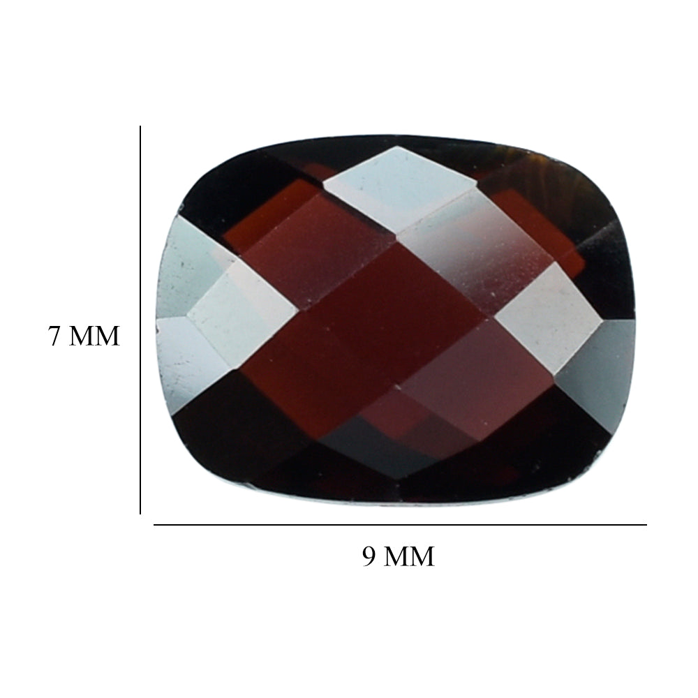 DARK RED GARNET BRIOLETTE CUSHION 9X7MM 2.69 Cts.
